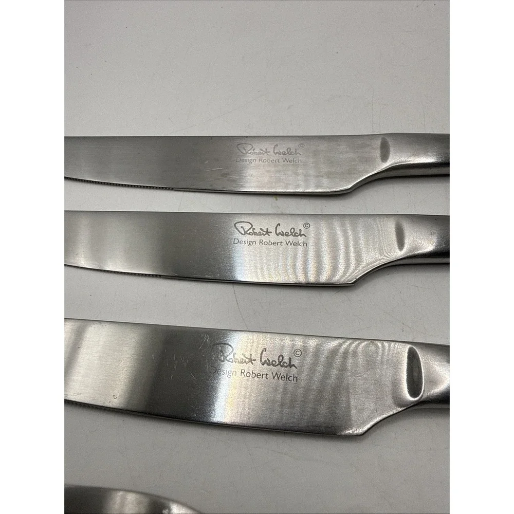 Robert Welch 3 Butter Knifes And 1 Fork